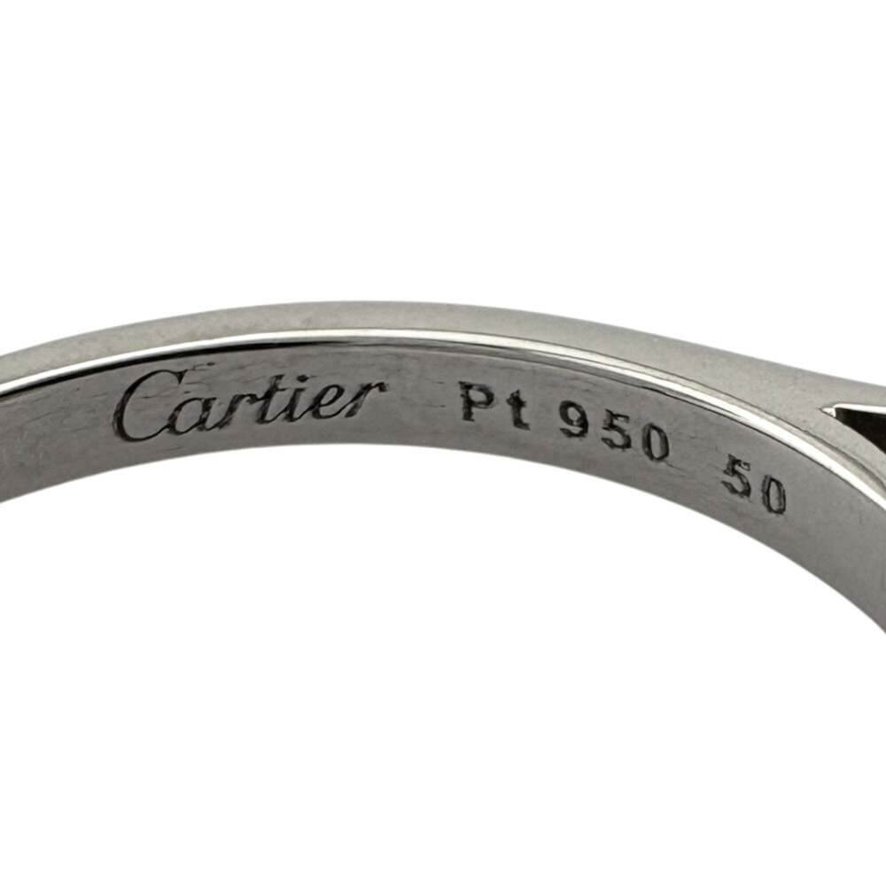 CARTIER Silver Diamond Ring - Picture 6 of 10